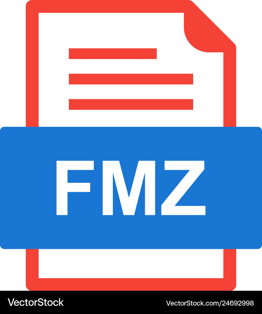 Fmz file document icon Vector Image