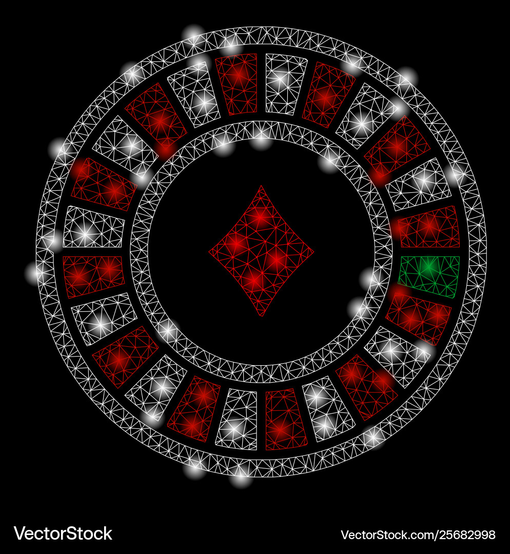 Golden square pattern casino roulette Vector Image