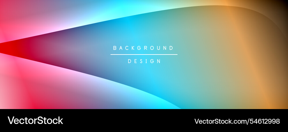 Gradient and shadow wave line geometric background Vector Image