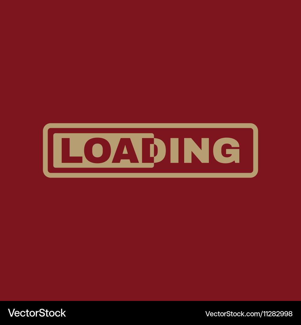Loading icon preloader symbol flat Vector Image