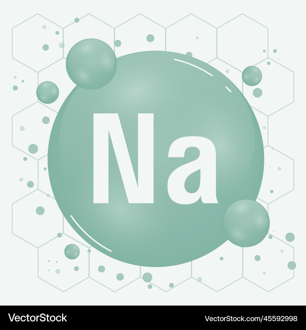 Natrium-Na-Mineralien für Gesundheit Mineral Vitamin Natrium-Na-Mineralien für Gesundheit Mineral Vitamin vektorbild