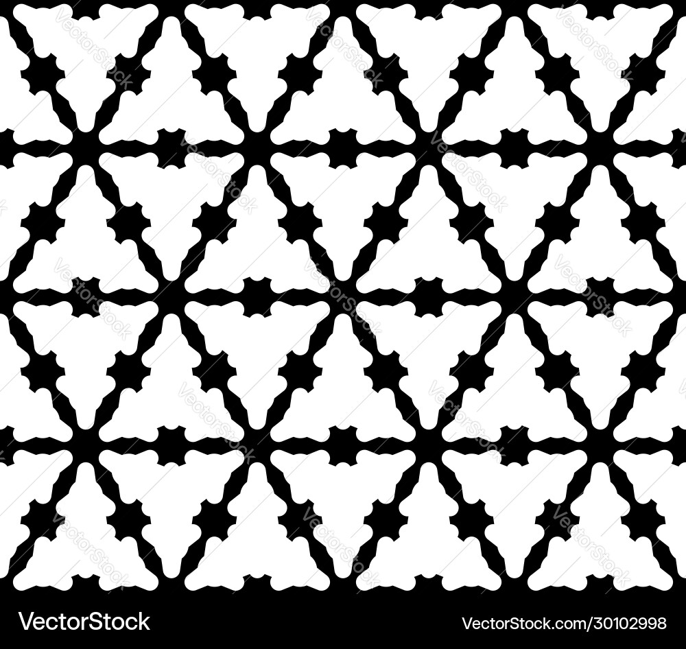 Seamless pattern monochrome smooth triangular Seamless pattern monochrome smooth triangular vector image