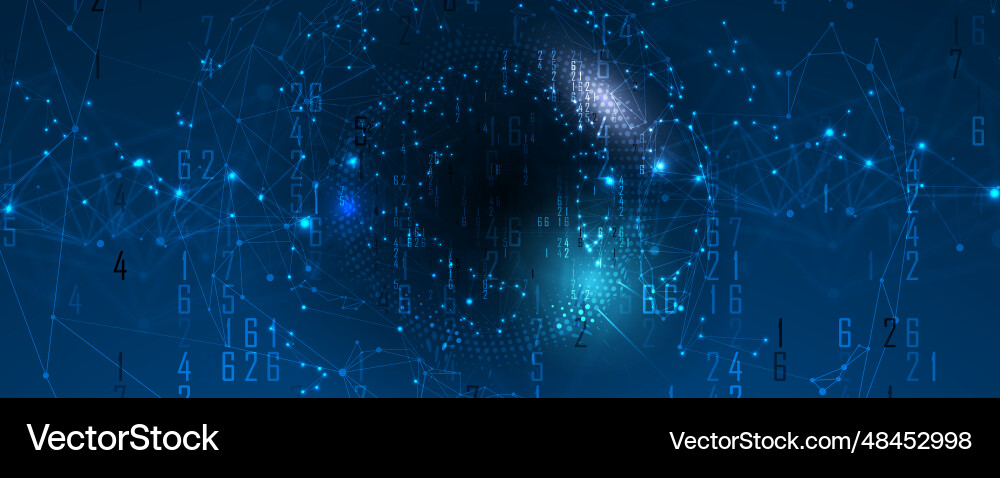 Technology banner design with hexagons abstract Technology banner design with hexagons abstract vector image