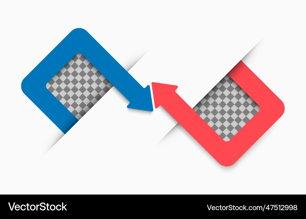 Versus screen with empty transparent square frames Versus screen with empty transparent square frames vector image