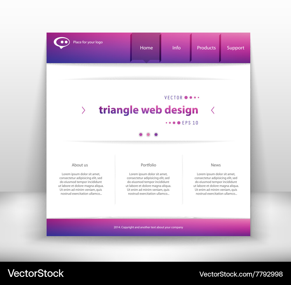 Web interface Vector Image