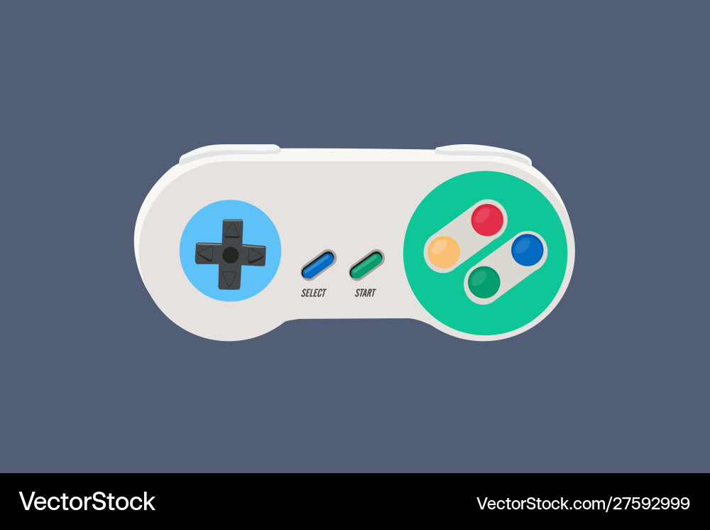 90s vintage video game controller Vector Image