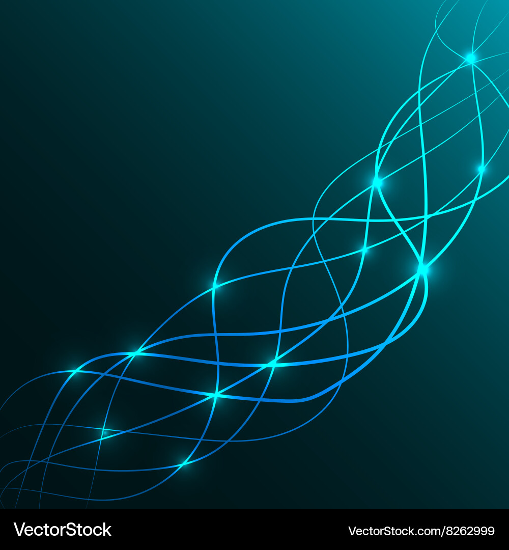 Abstract background with lines glowing vector image