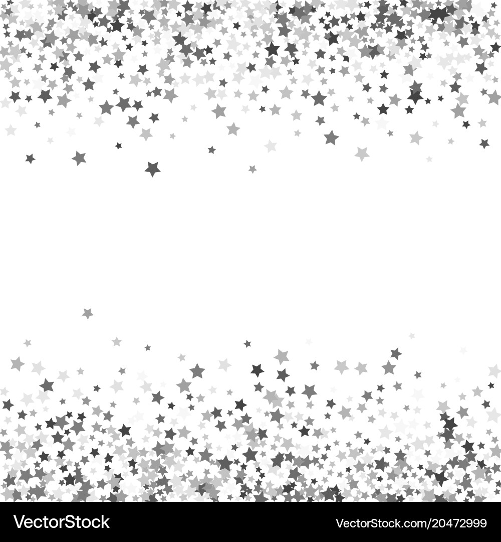 Abstract pattern of random falling stars vector image