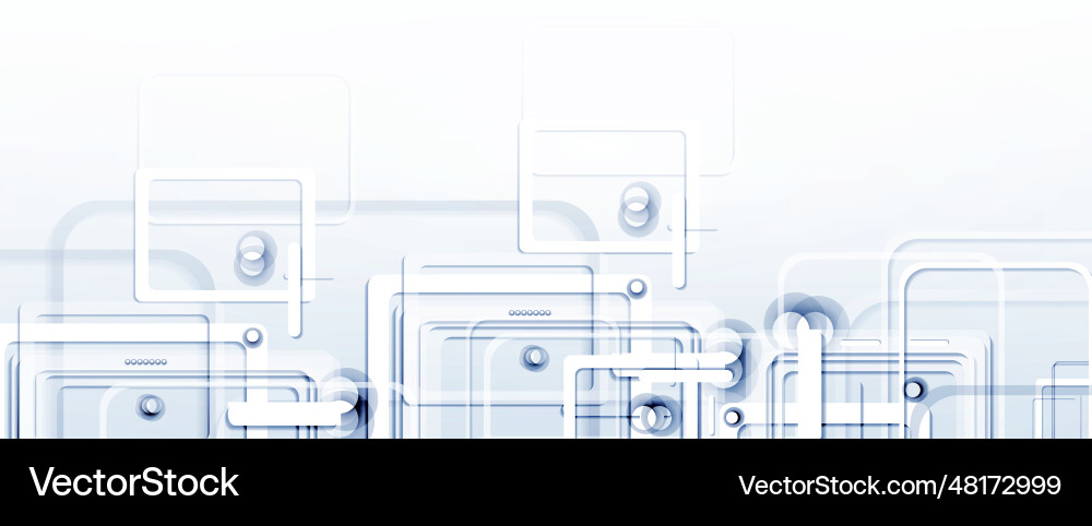 Abstract structure circuit computer technology vector image