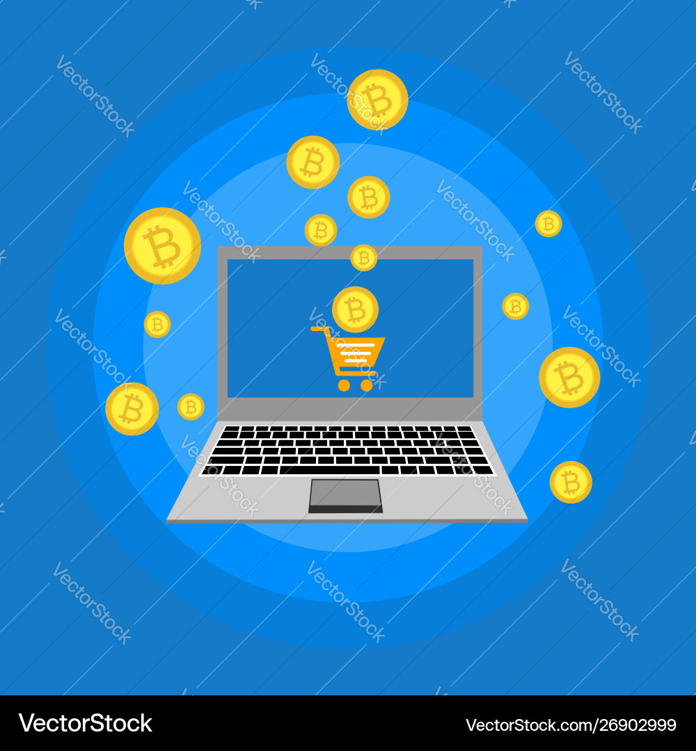 Blockchain scheme mining crypto currency server Blockchain scheme mining crypto currency server vector image