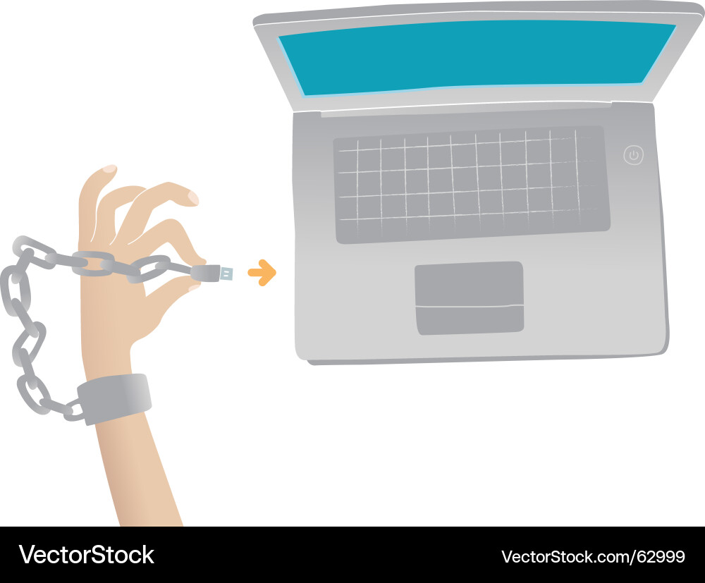 Data Connection & Digital Chain vector image