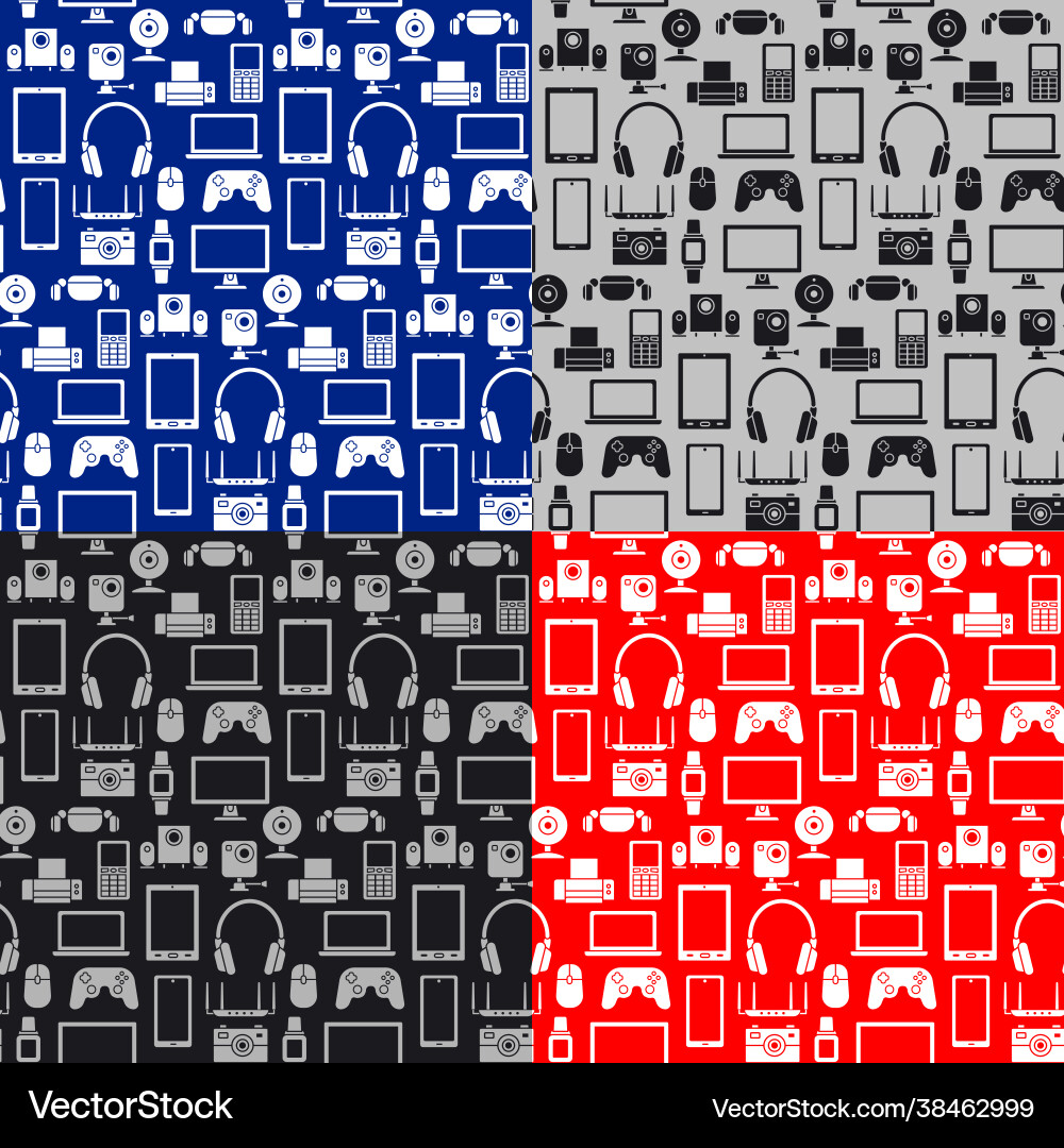 Digital devices pattern Vector Image