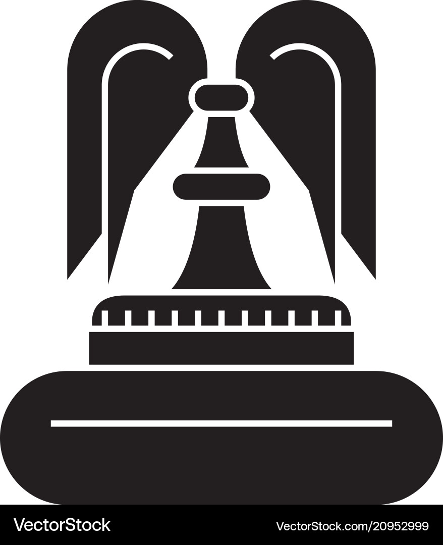 Fountain black icon concept sig Fountain black icon concept sig vector image