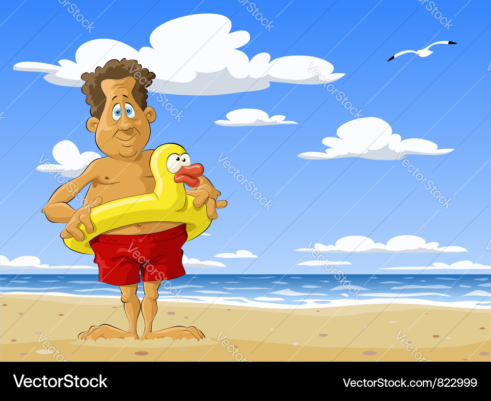 Man on the beach