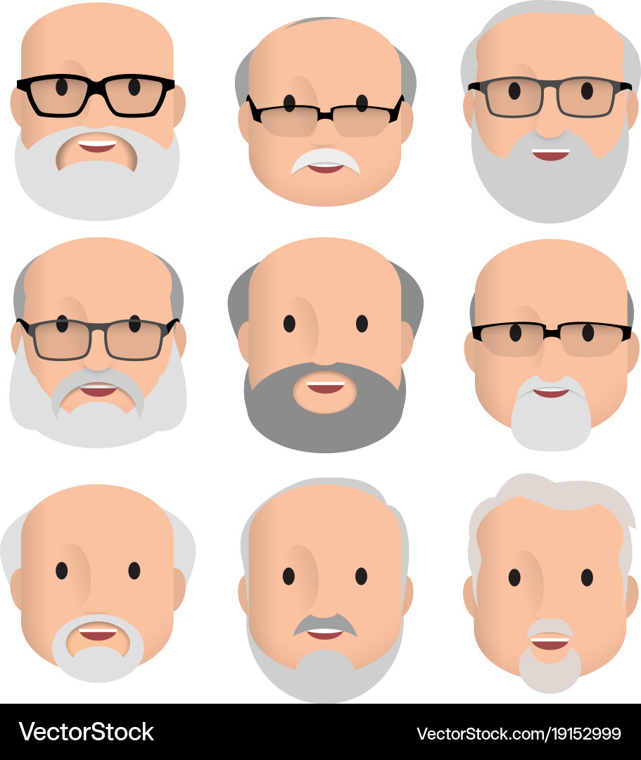 Men male human face Royalty Free Vector Image - VectorStock