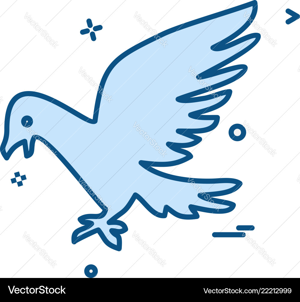 Pigeon Icon Design Pigeon Icon Design vektorbild