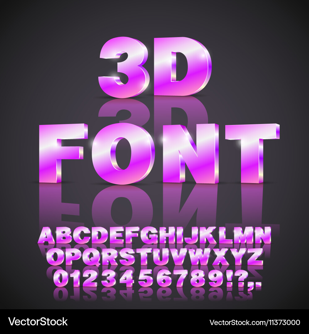 Alphabet font Royalty Free Vector Image - VectorStock