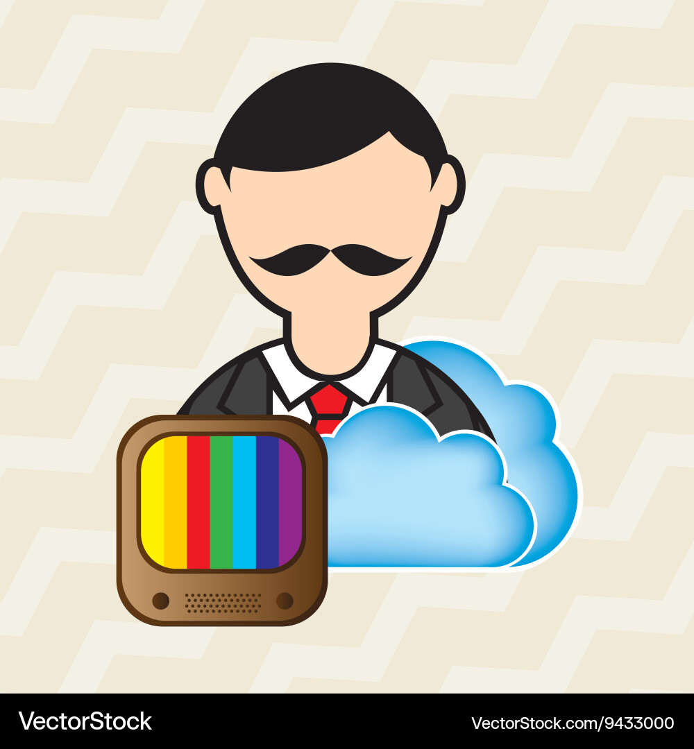 Cloud computing design Vector Image