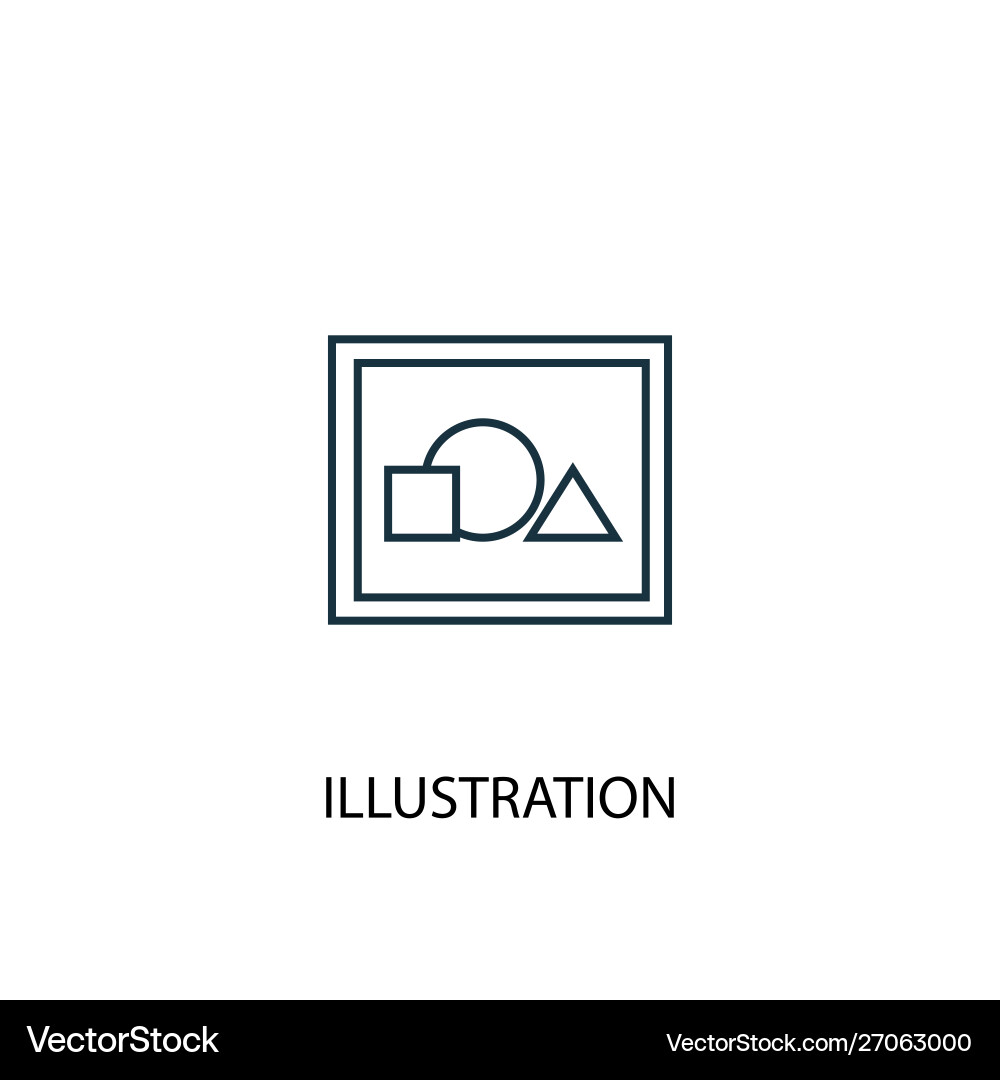 Concept line icon simple element vector image