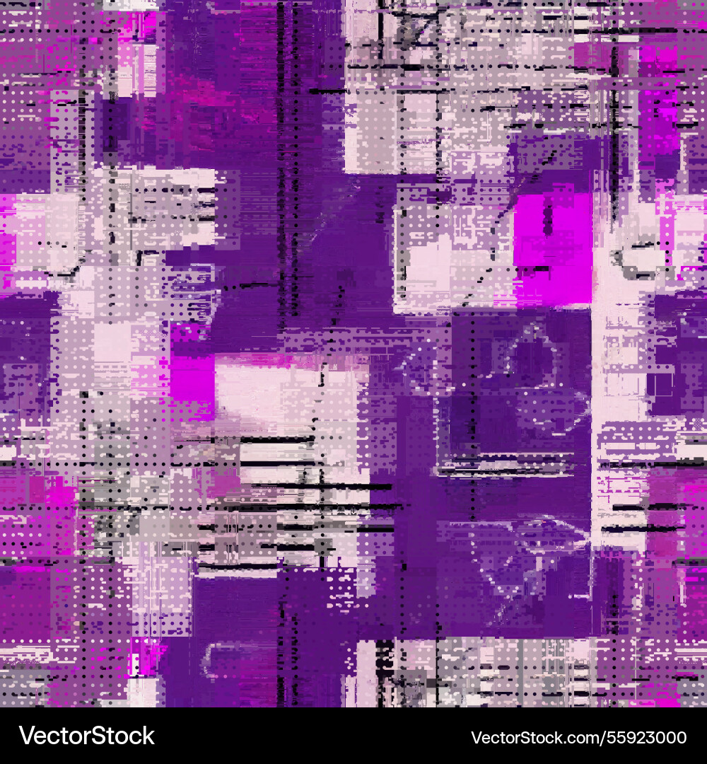 Grunge Datamosh Pattern vector image