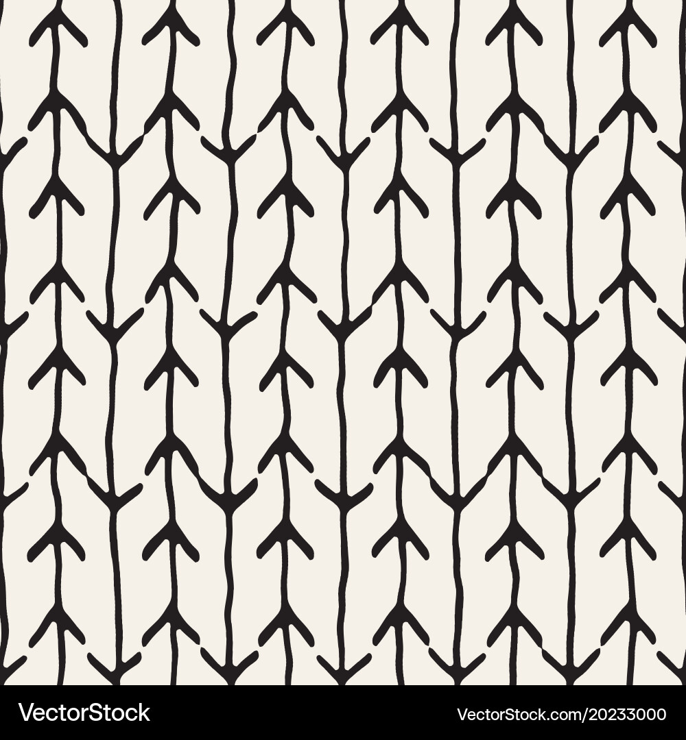 Hand drawn style seamless pattern abstract vector image