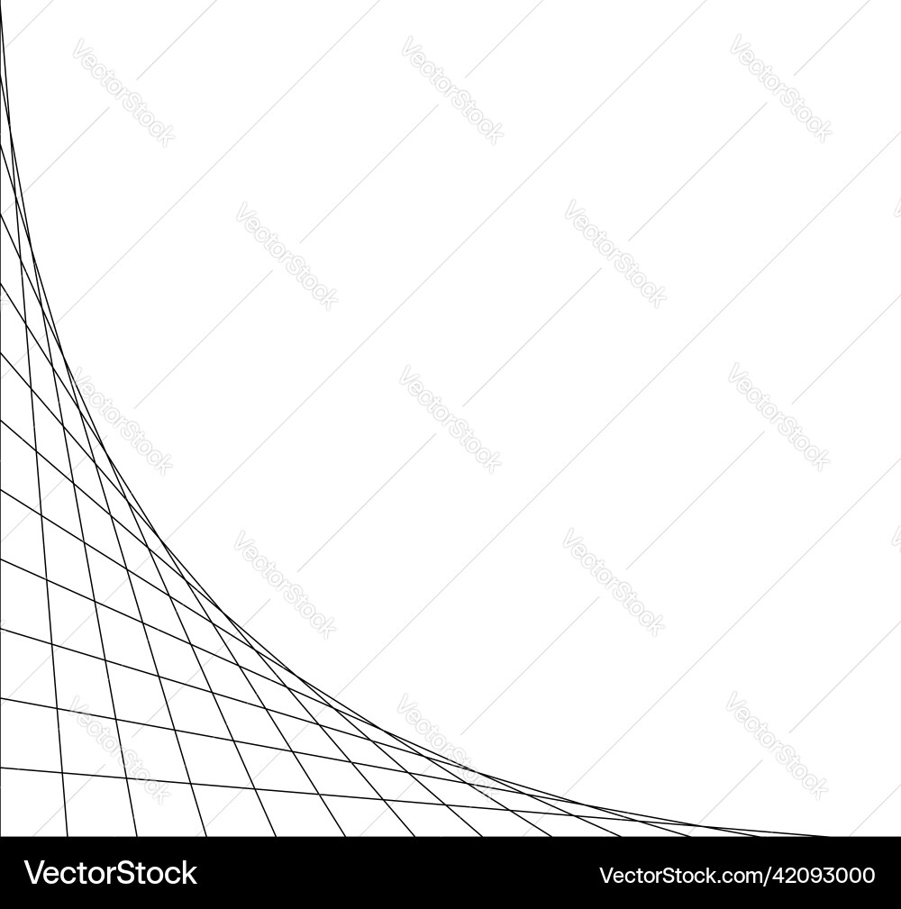 Netting intersecting lines grid mesh corners vector image