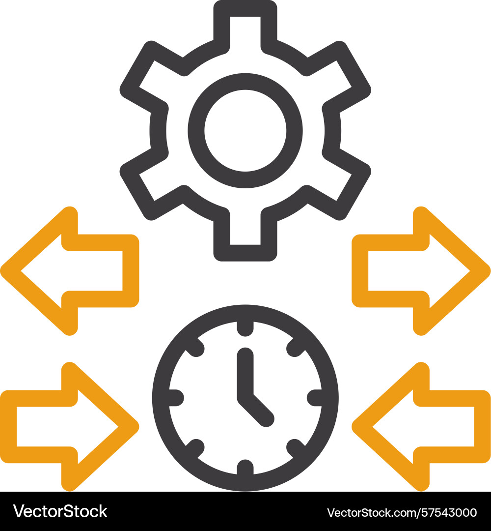 Quick flow two color icon Vector Image
