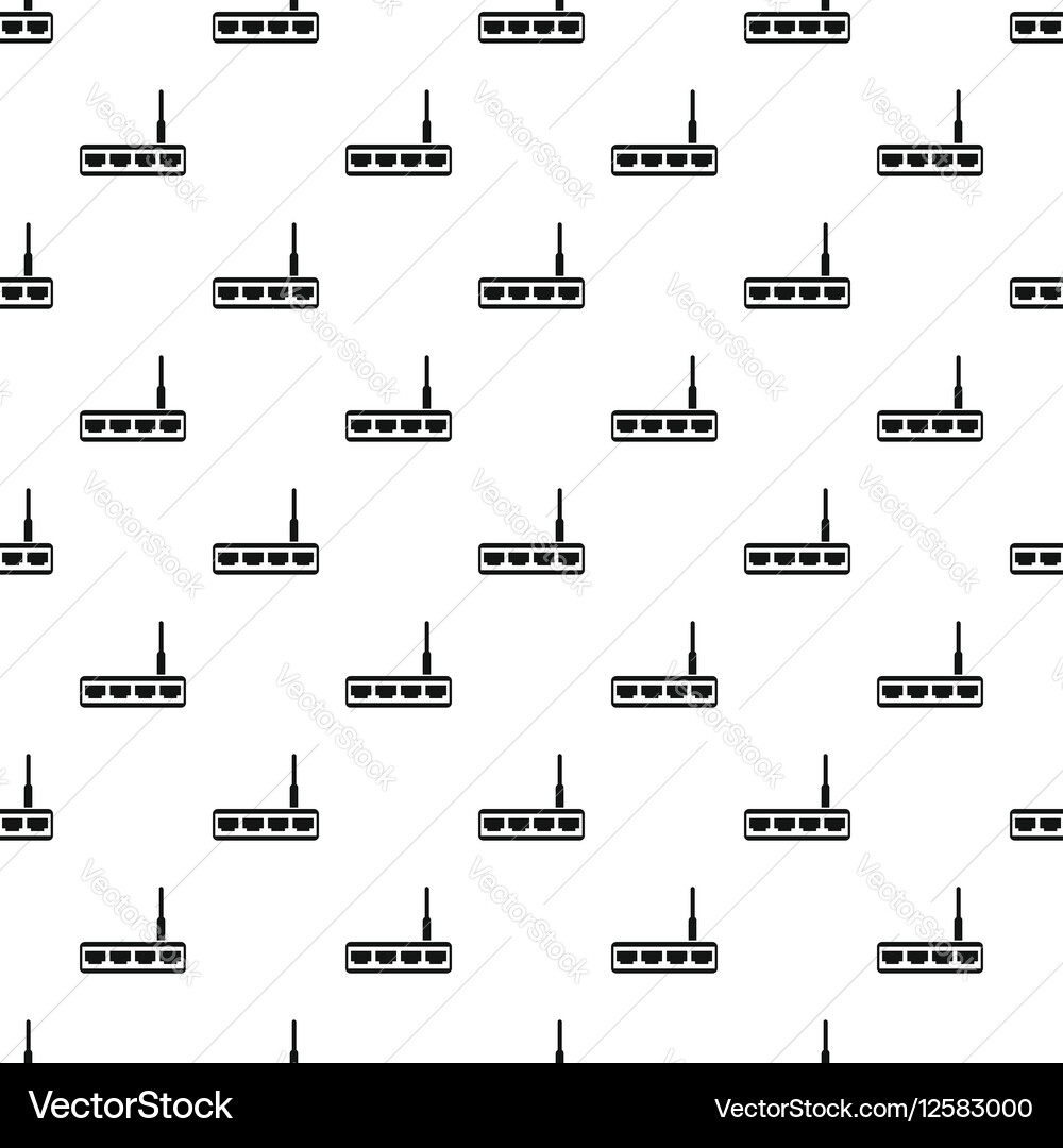 Router pattern simple style vector image