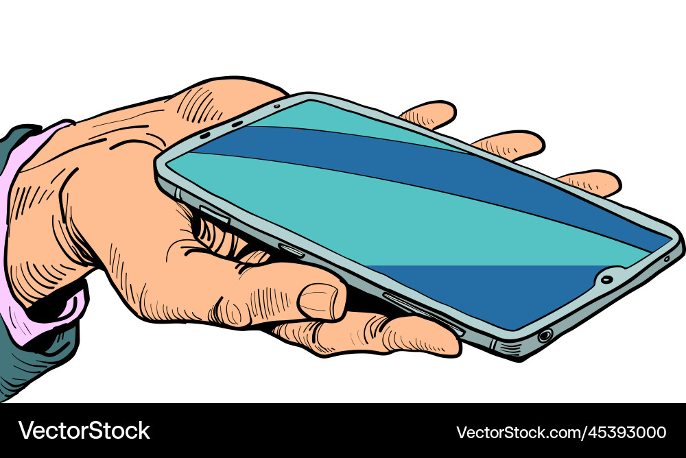 Technologie ist in unseren Händen Smartphone-Steuerung Technologie ist in unseren Händen Smartphone-Steuerung vektorbild
