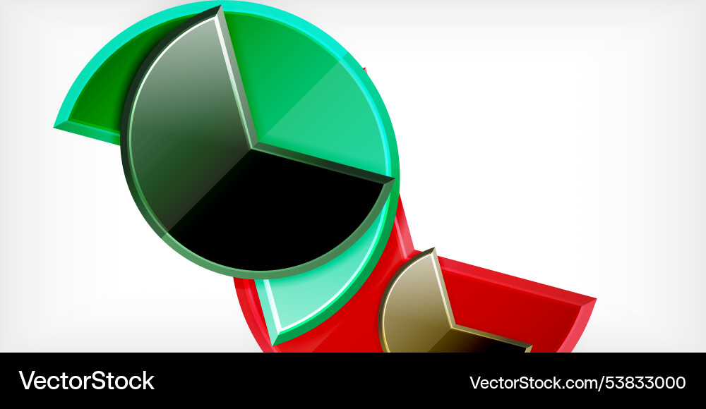 Trendy round shapes with triangular angle design Trendy round shapes with triangular angle design Vector Image