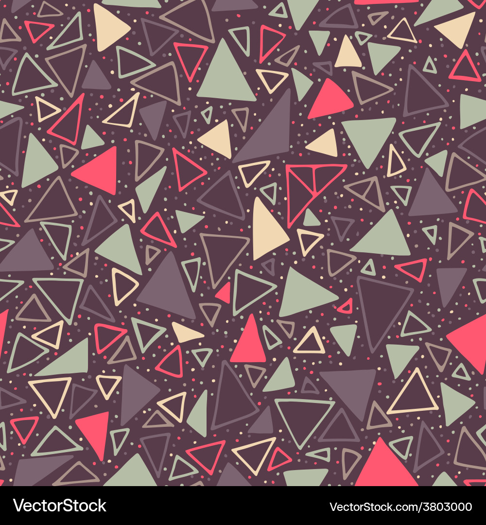 Triangular Polka Dot Background Vector Image