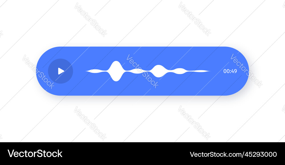Voice Messaging with Sound Wave vector image