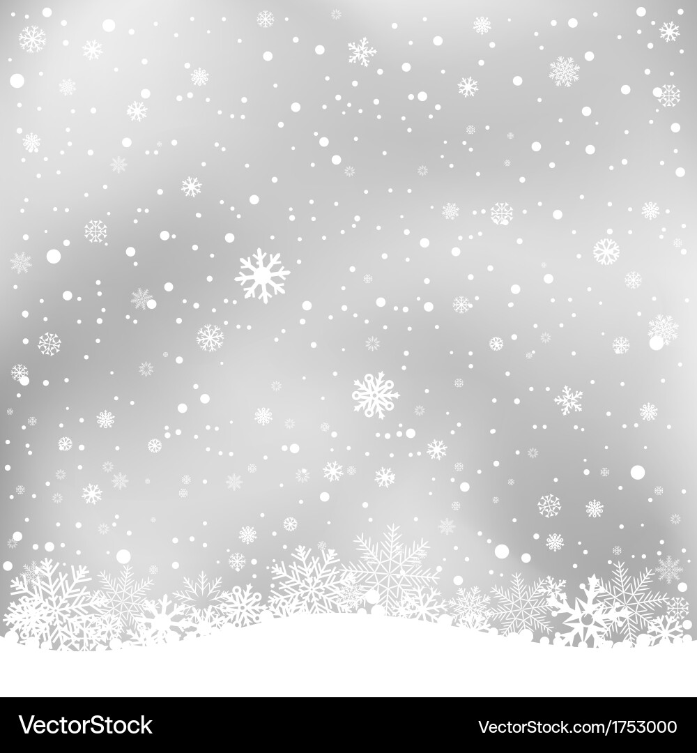 Winter gray background Royalty Free Vector Image