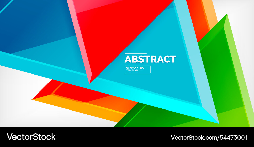 Abstract background - glossy triangles Abstract background - glossy triangles vector image