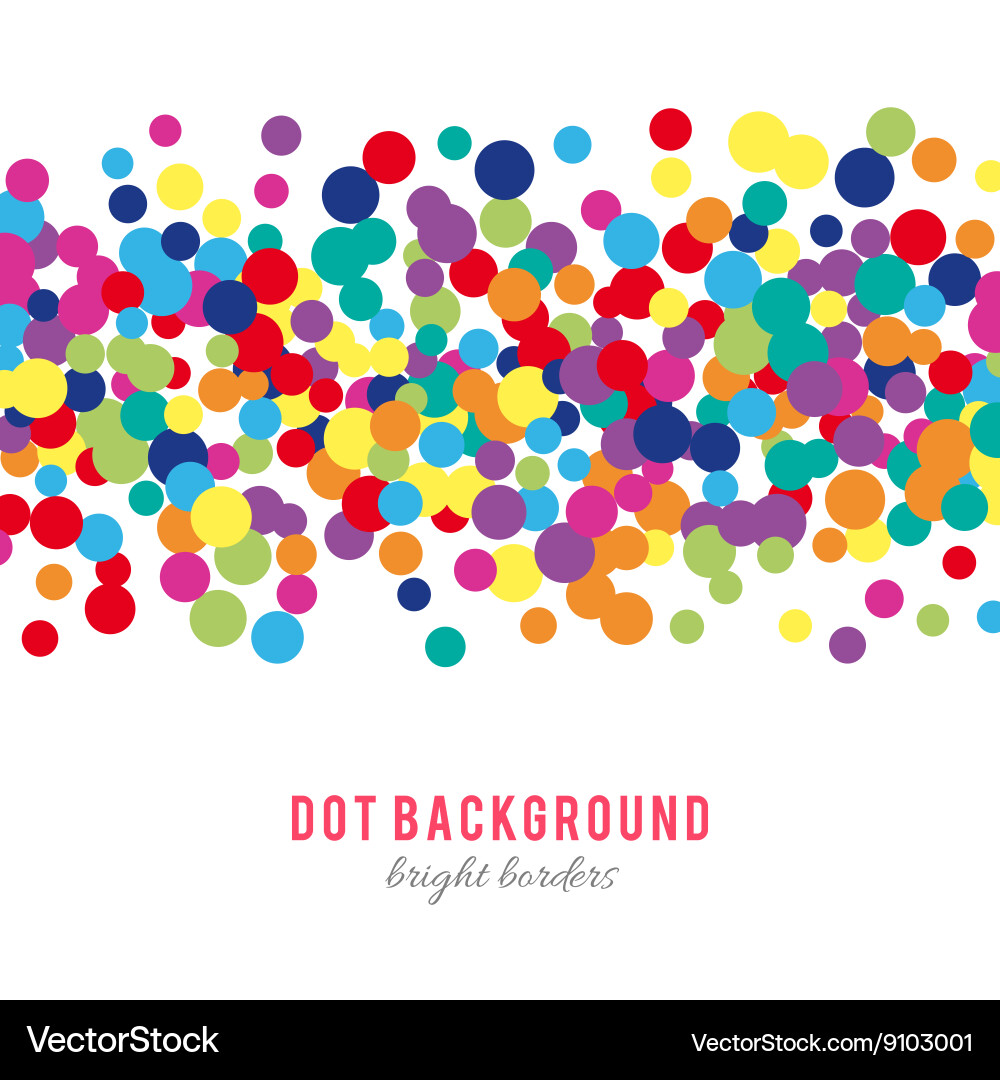 Abstract Colorful Dot Pattern vector image