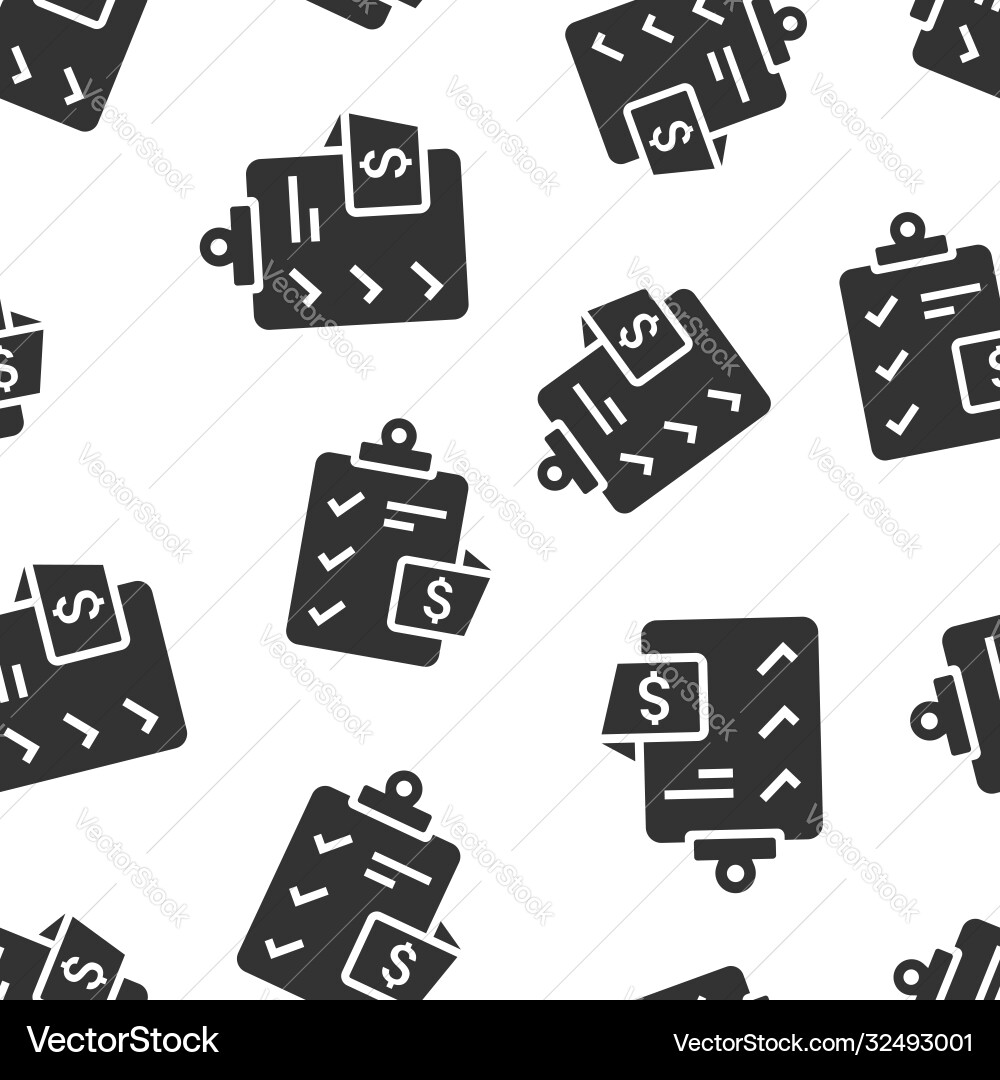 Document checklist icon in flat style report Document checklist icon in flat style report Vector Image