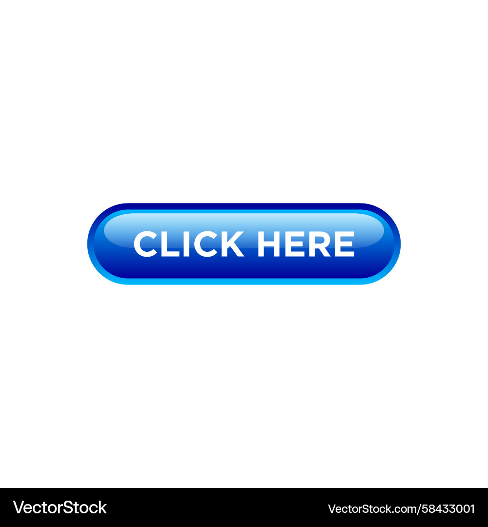 Modern Click Here Button Website Template Vector Image