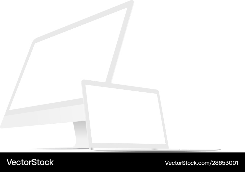 Modern Computer Collection vector image