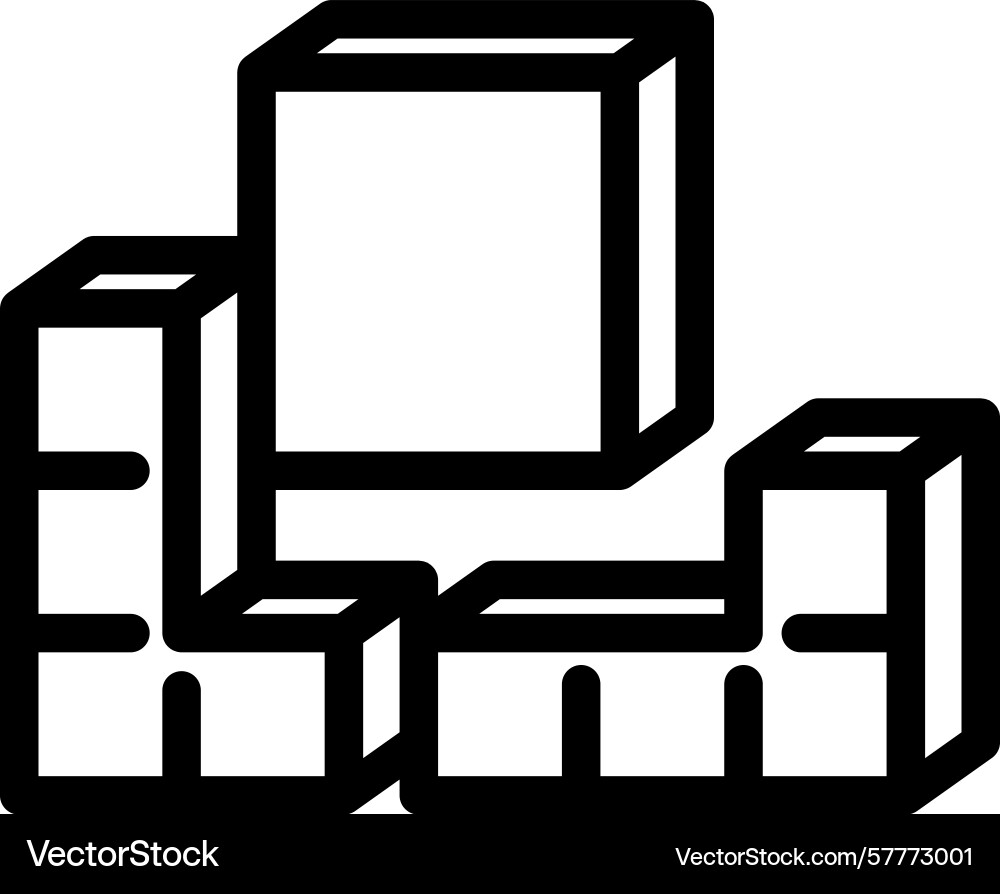 Modular components line icon Vector Image