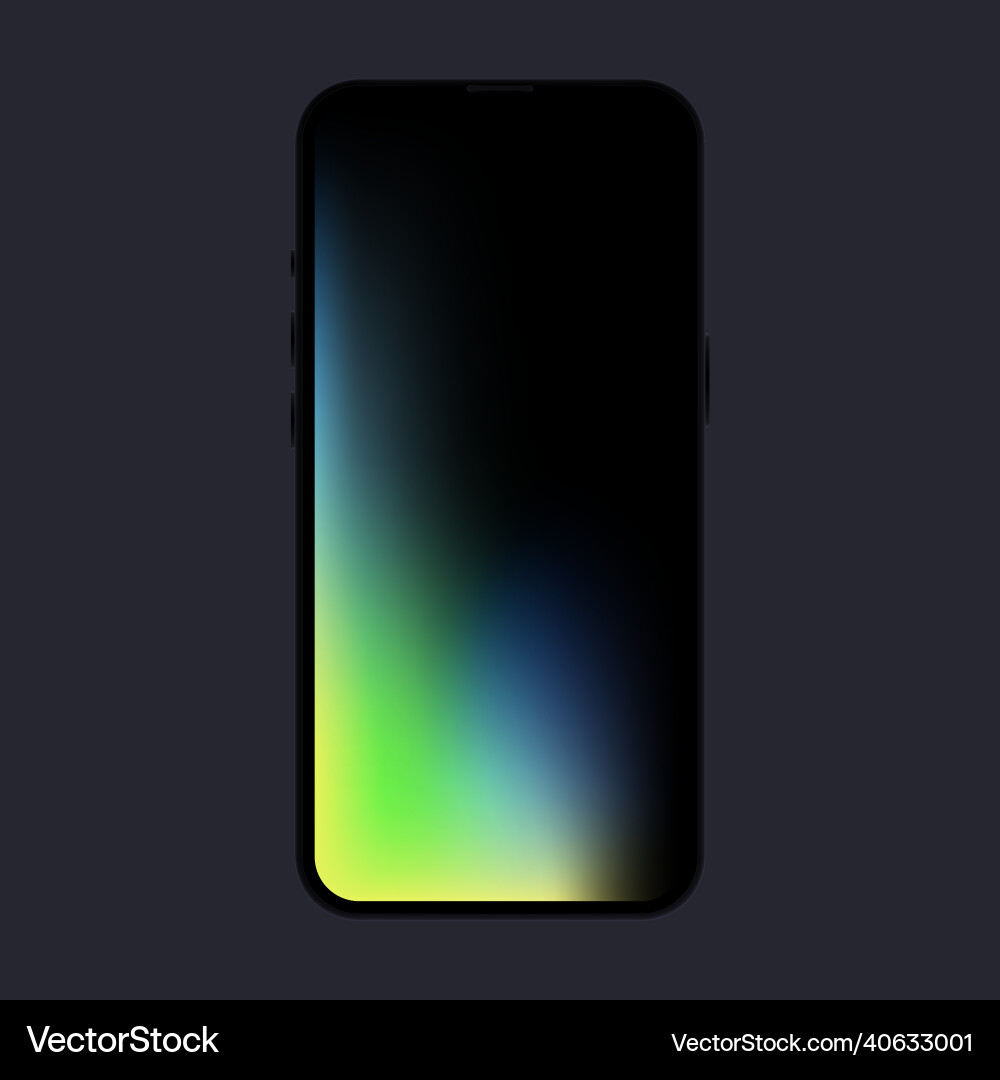 New smartphone mockup blank model with gradient Vector Image