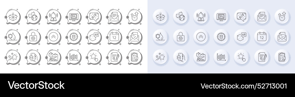 Password encryption brand and checklist line Password encryption brand and checklist line vector image
