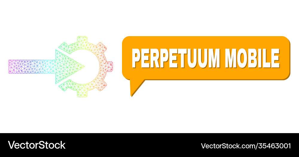 Spectrum mesh gradient cog integration icon Vector Image