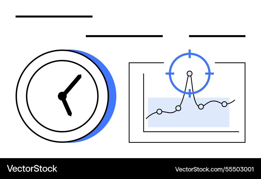 Time management and performance tracking Time management and performance tracking vector image