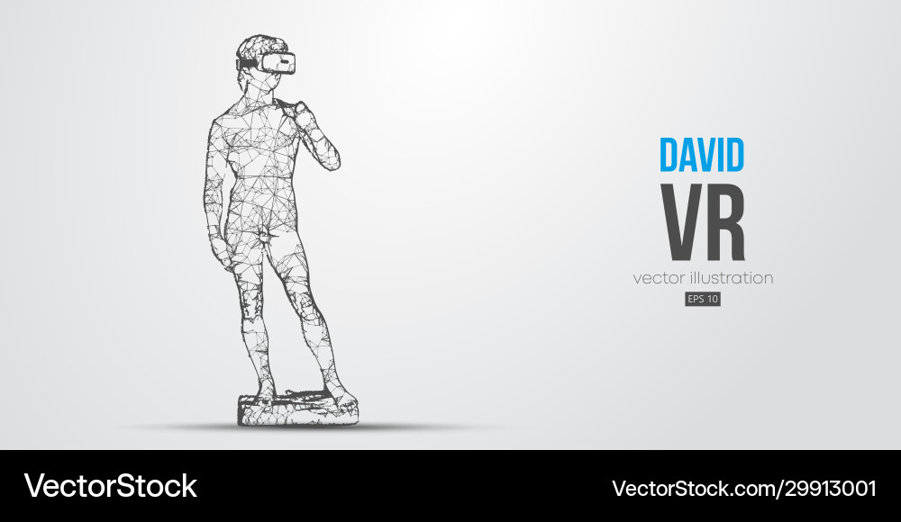 Vr abstrakte Silhouette virtuelle Realität Gläser Vr abstrakte Silhouette virtuelle Realität Gläser vektorbild