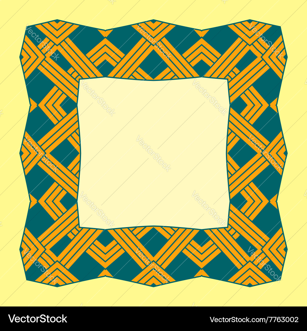 A square frame from abstract element vector image
