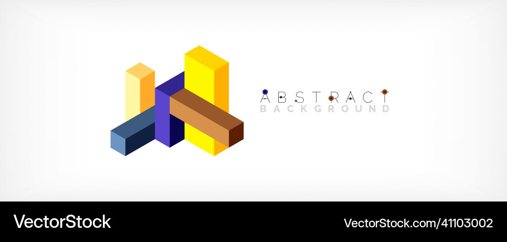 Abstract background 3d cubes cubic elements Abstract background 3d cubes cubic elements vector image