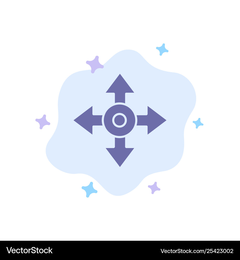 Arrow map location navigation blue icon Arrow map location navigation blue icon Vector Image
