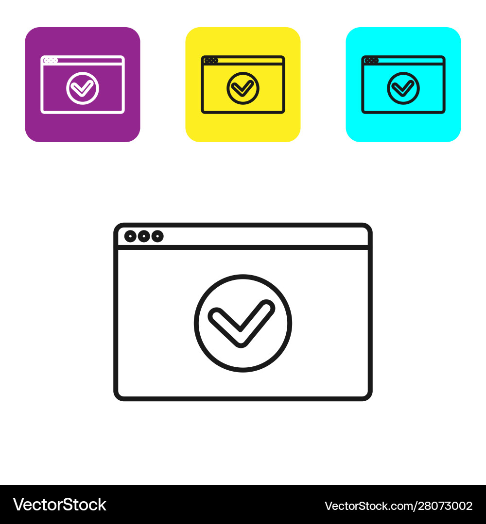 Black line secure your site with https ssl icon vector image