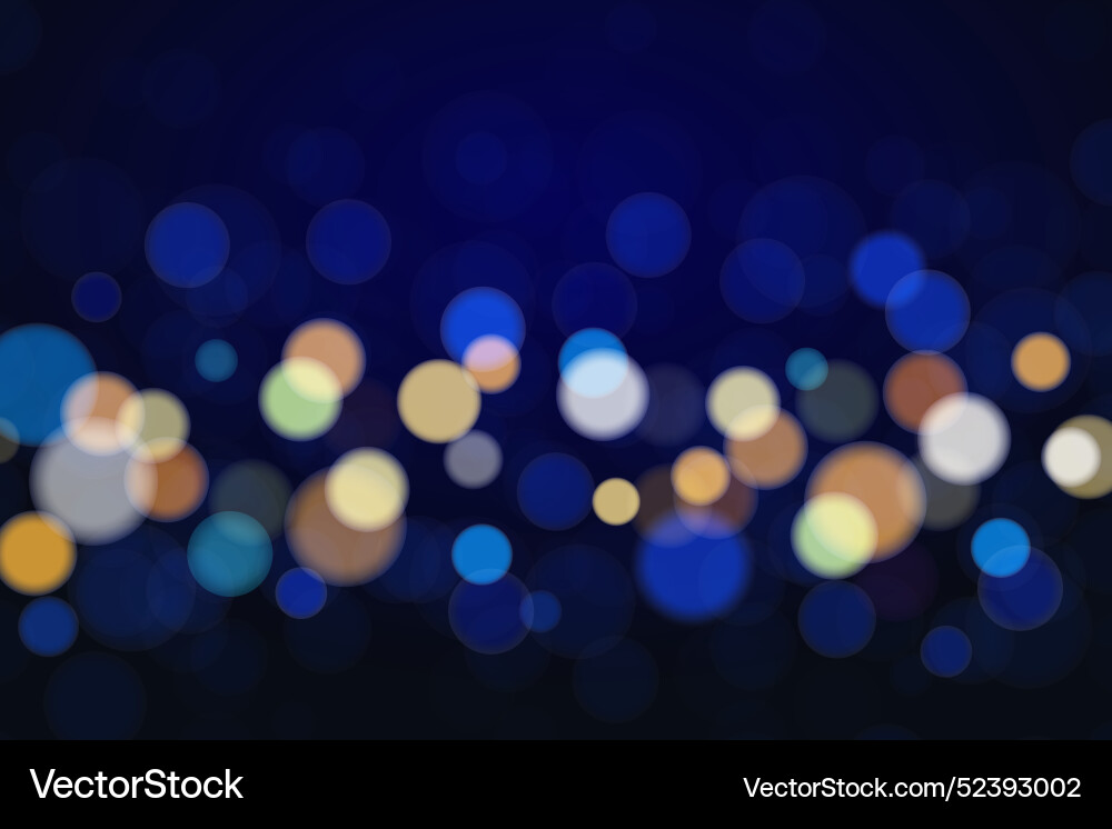 Bokeh background sparkling lights design vector image