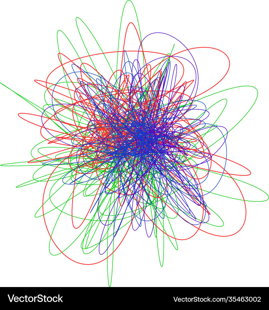 Complex String Tangle vector image